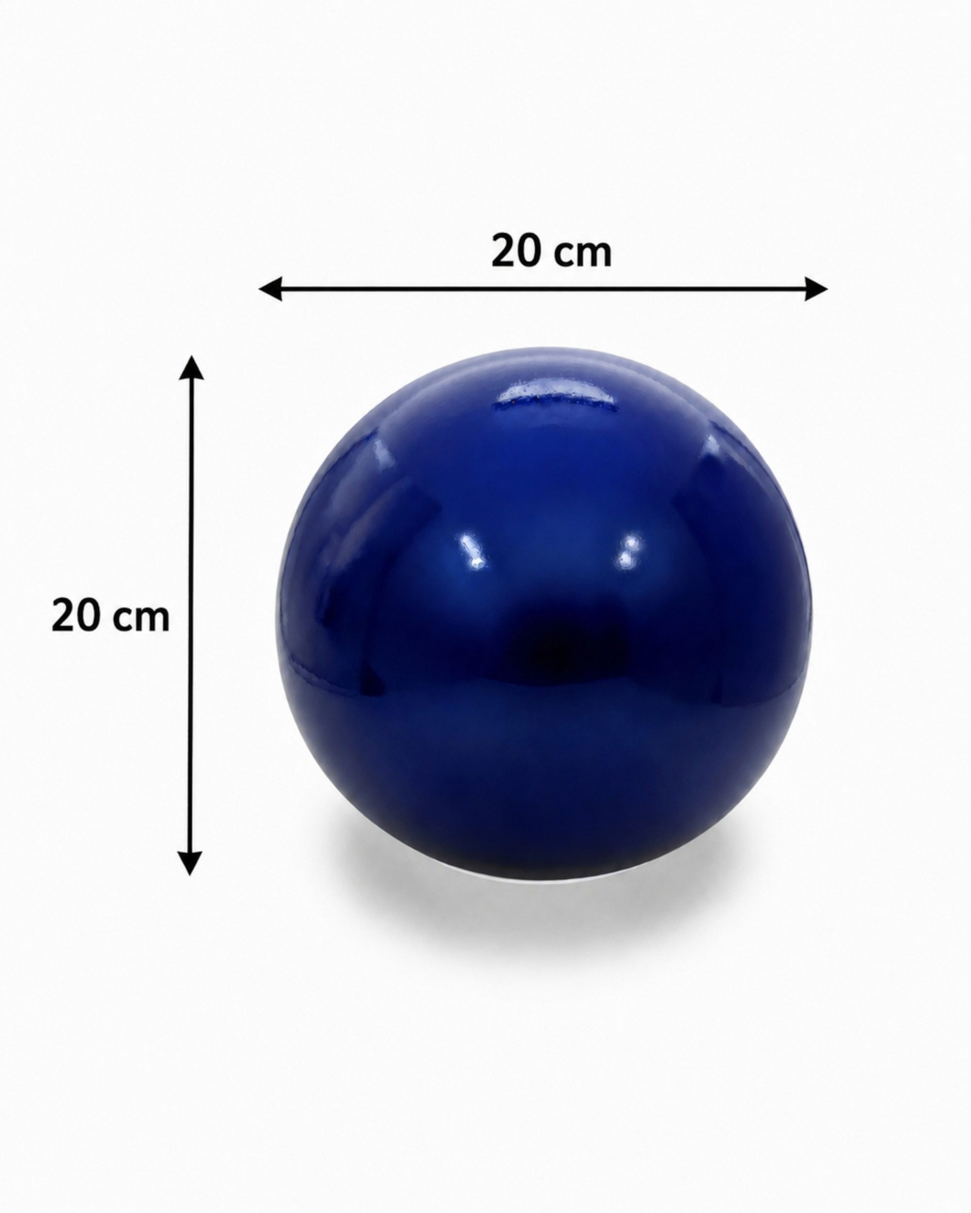 KERAZO Dekokugel 20 cm Keramik Gartenkugel Dekokugel Rosenkugel, Blau Dunkel, Frostfest, wetterfest, pflegeleicht, robust und vielseitig nutzbar