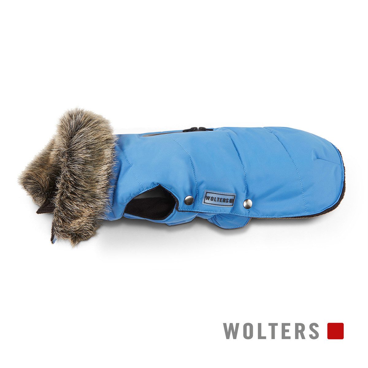 Wolters Hundemantel Parka mit Fellkragen riverside blue