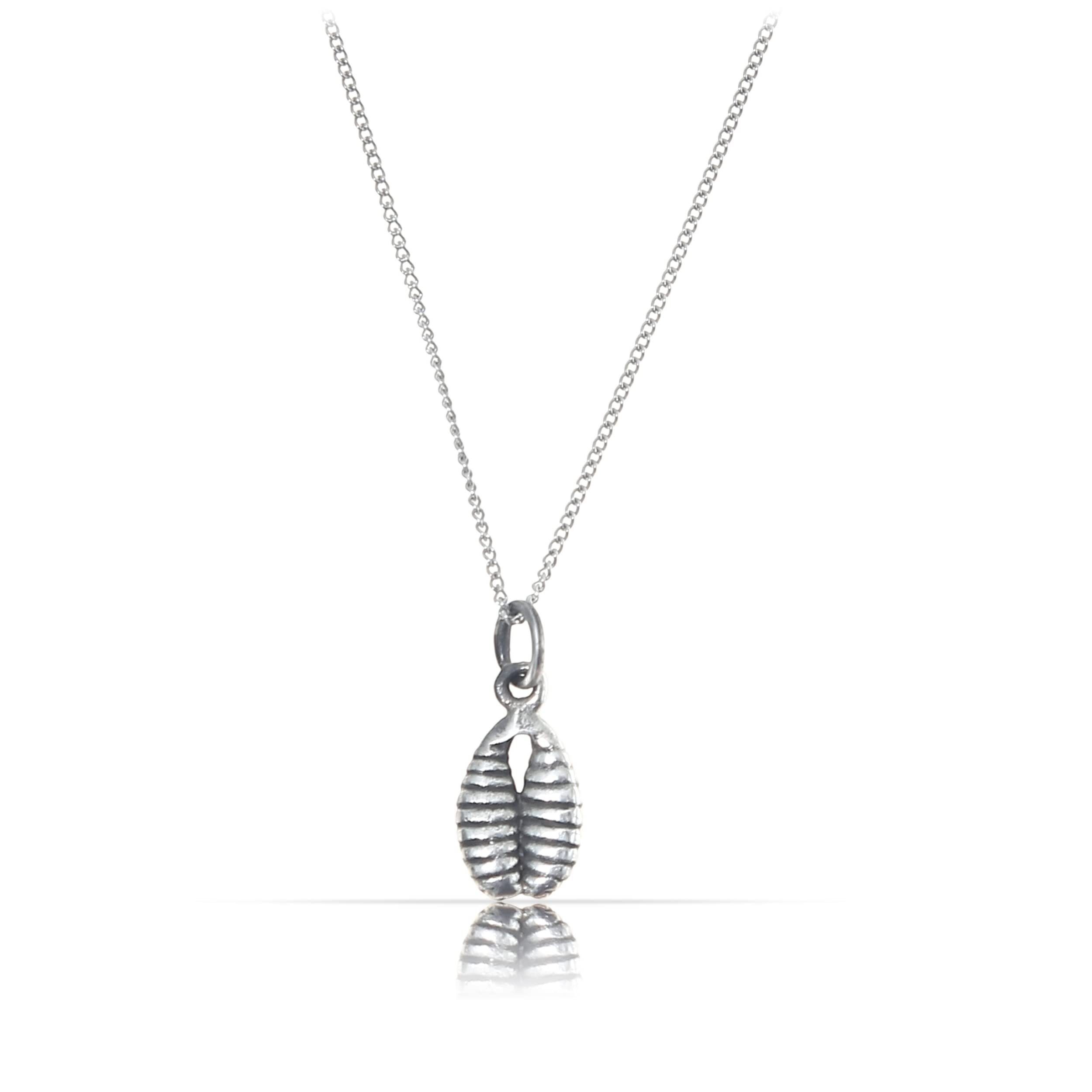 Made by Nami Kette mit Anhänger 925 Sterling Silber filigrane Halskette Silber oder Gold Muschel, für Frauen & Mädchen Geschenk-Idee inkl. Geschenkbox