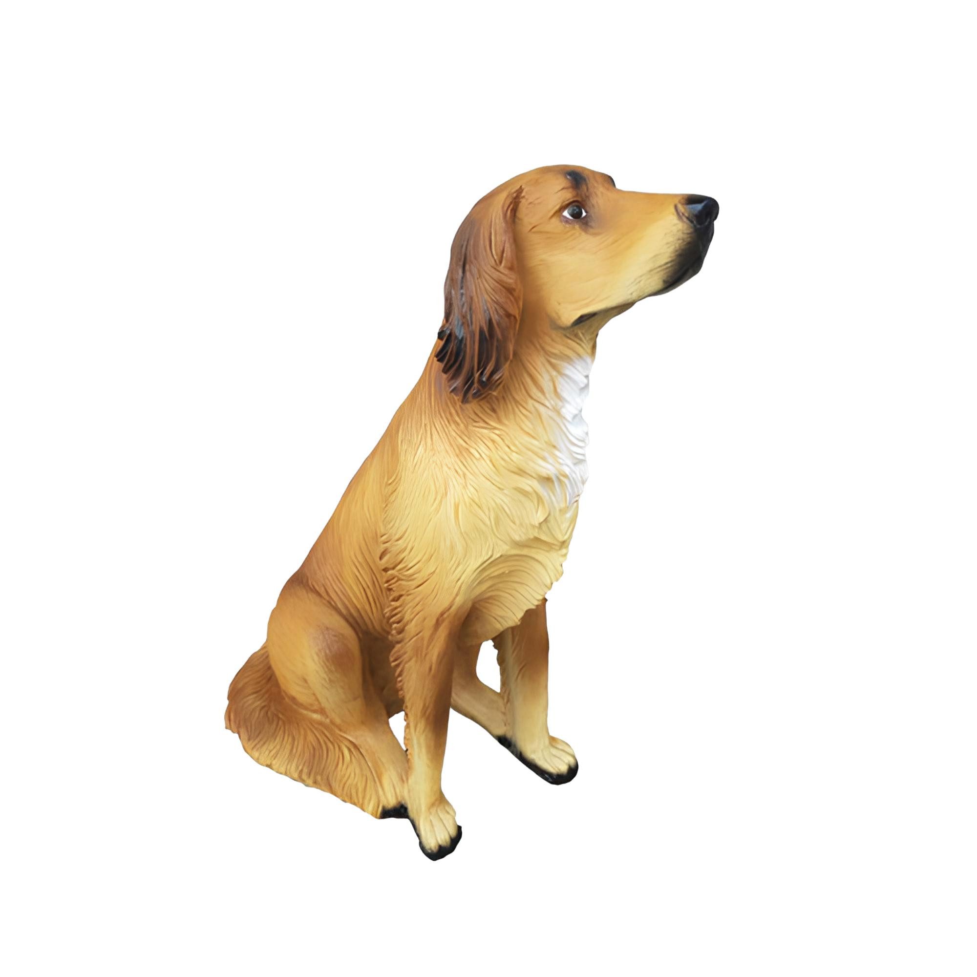 Gartenfigur Neue lebensgroße Hundestatue als Gartendekoration, 75cm groß