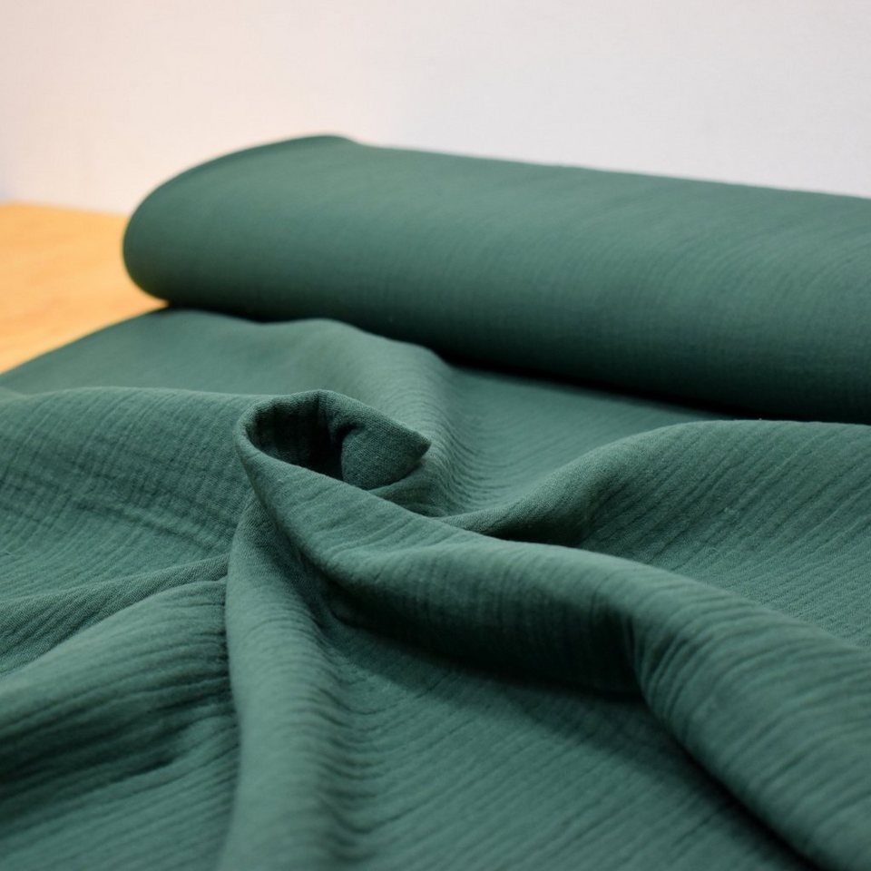 Thumbnail - MAGAM-Stoffe Stoff "Greta", Musselin Stoff Double Gauze uni 100% Baumwolle ÖKO-TEX Meterware 50cm