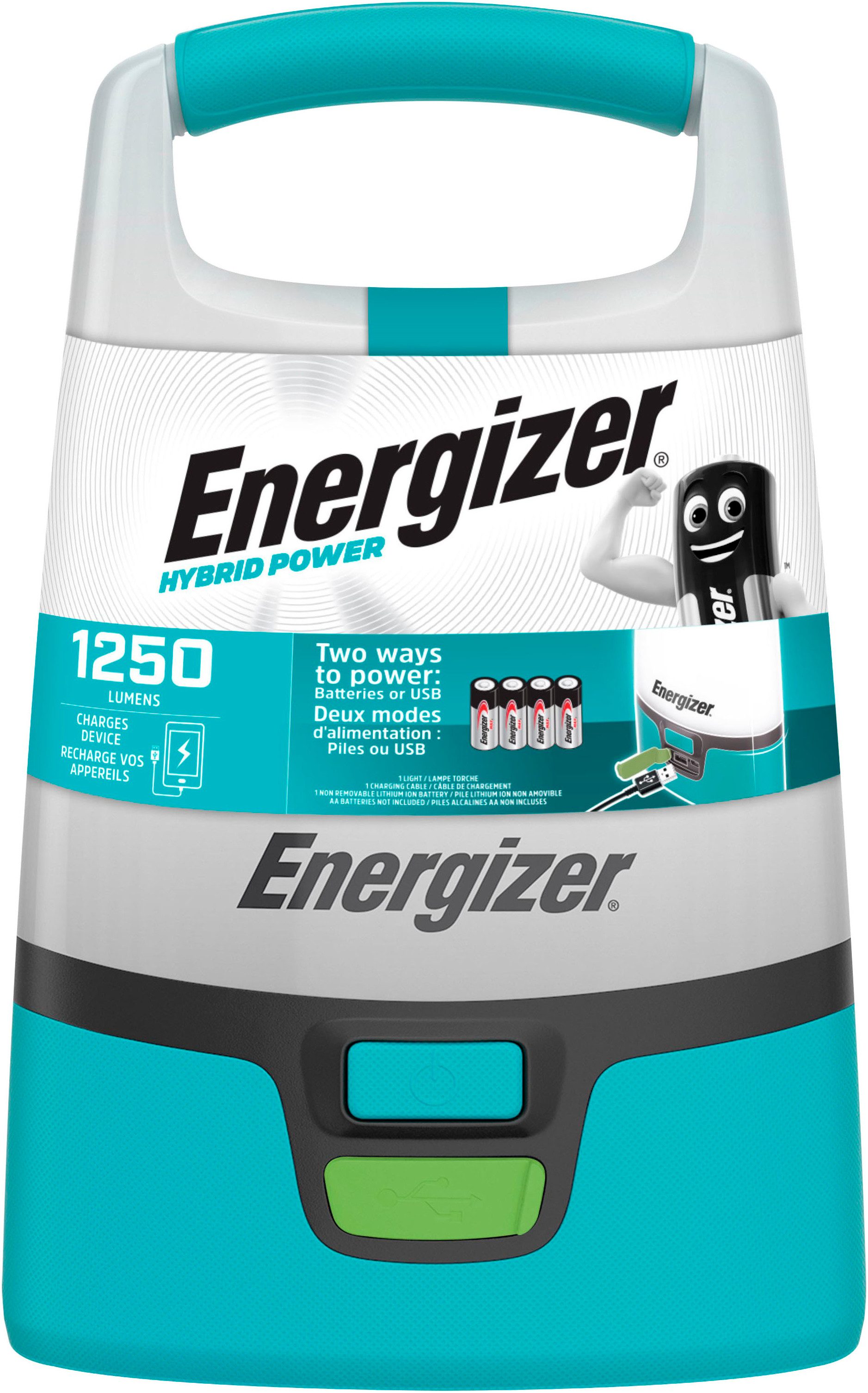 Energizer Laterne Hybrid Powered, Outdoor Lampe/Camping Leuchte