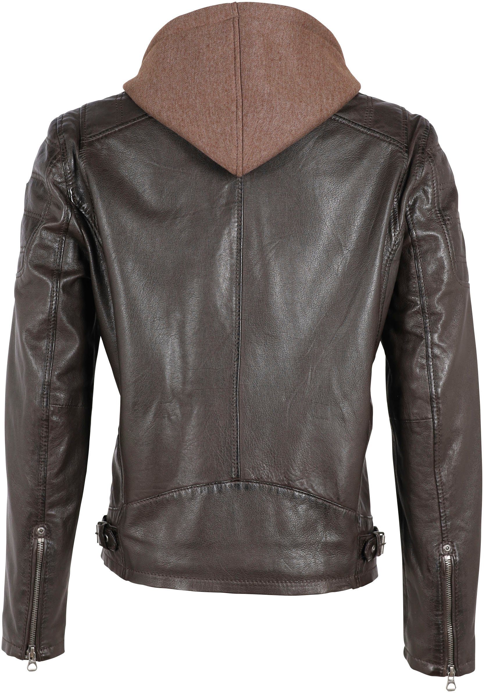 Gipsy Lederjacke BIO LAKEV BROWN DARK Rylo