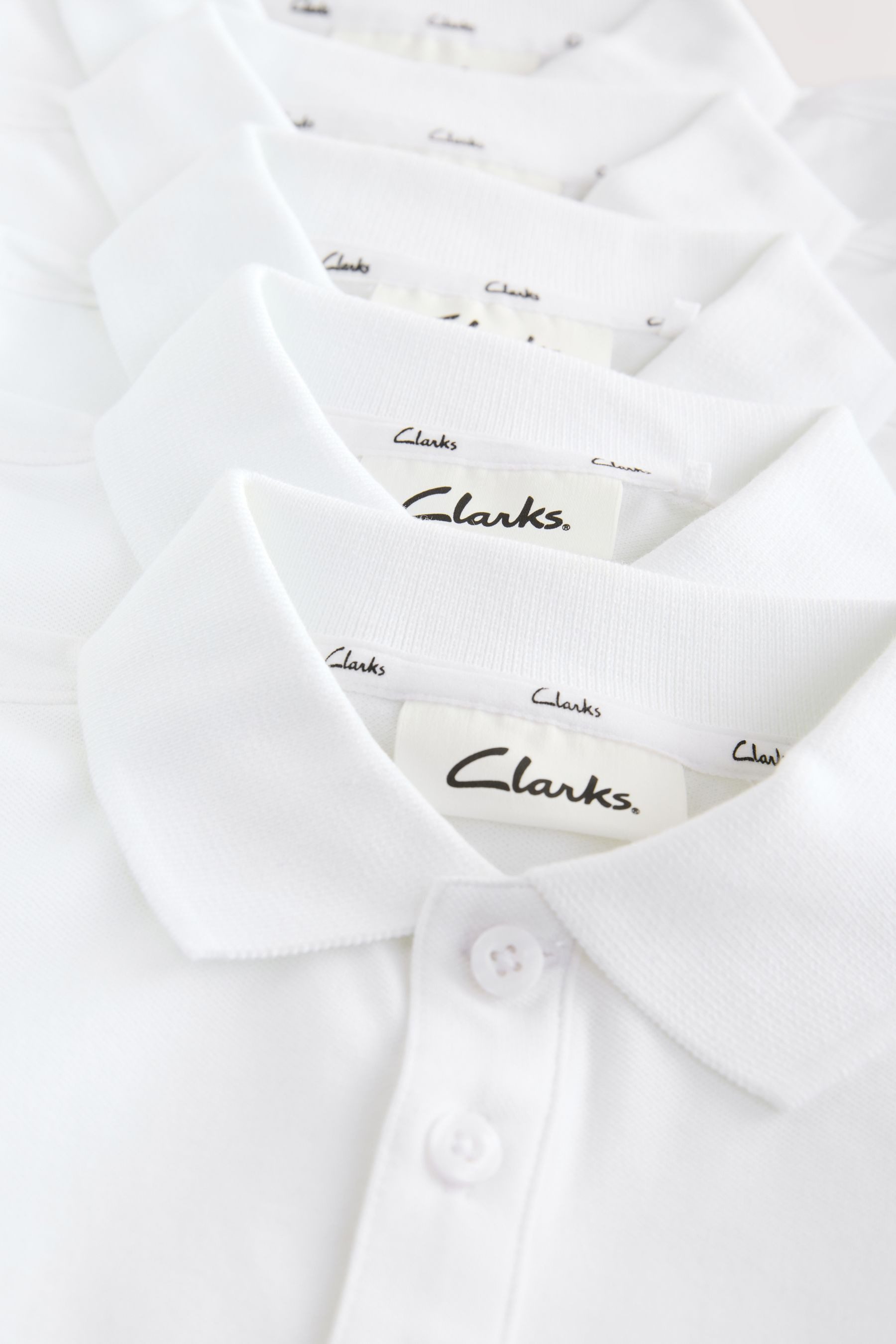 Clarks Poloshirt Clarks Jungen Kurzarm-Poloshirts im 5er-Pack (5-tlg)