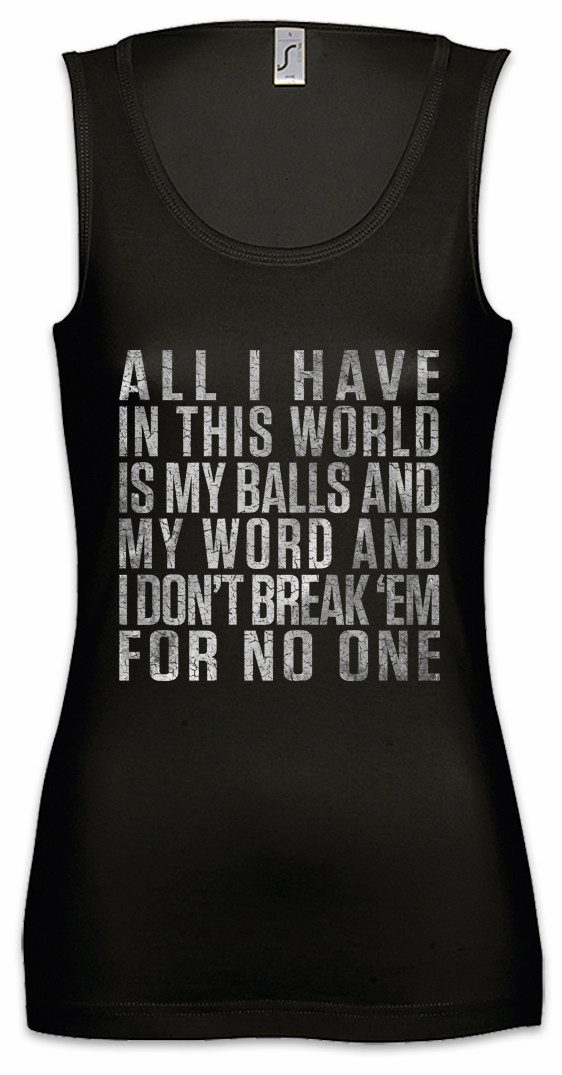 Tanktop All I Have In This World Ärmelloses Damen T-Shirt Quote Zitat Earth