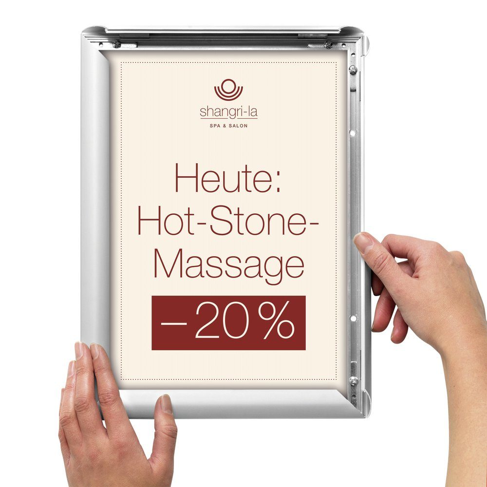Deflecto Zeitungsständer Deflecto SFA4S Klapprahmen Silber günstig online kaufen