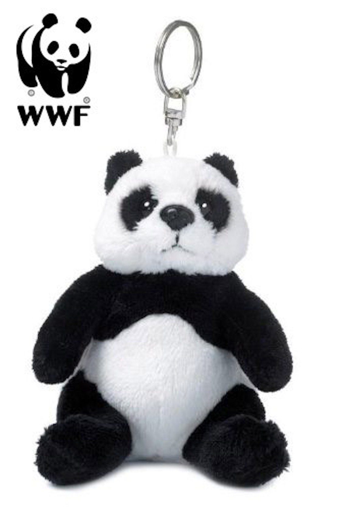 WWF Kuscheltier Plüschanhänger Panda (10cm), hängend