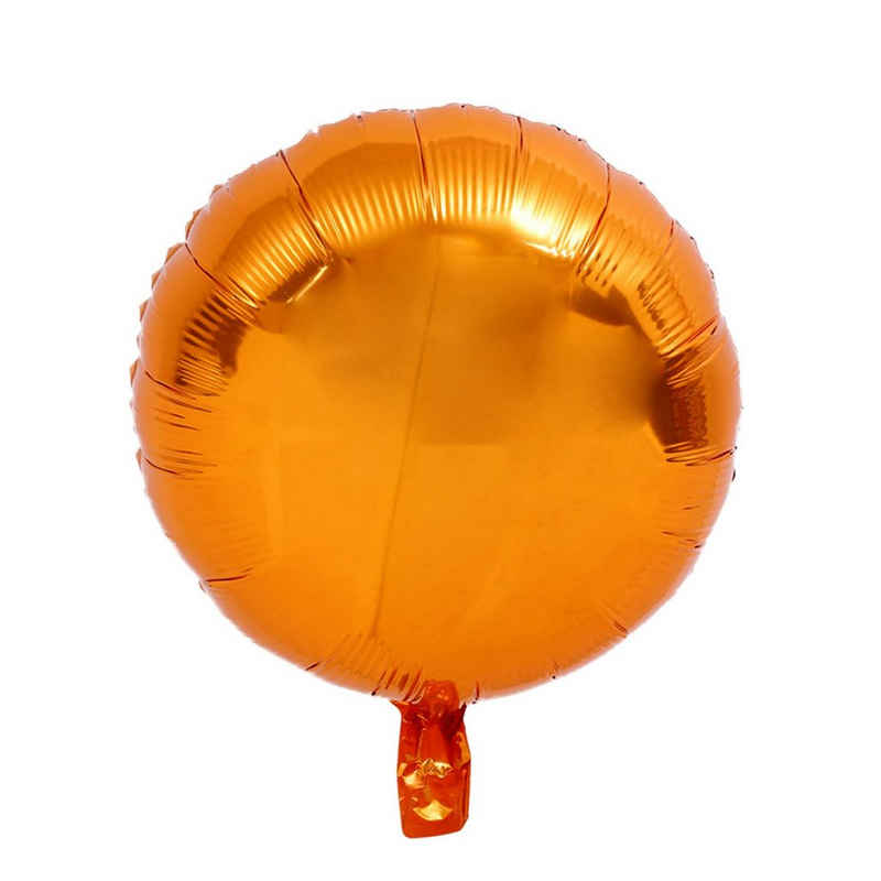Kopper-24 Folienballon Folienballon rund, Orange, ca. 45 cm