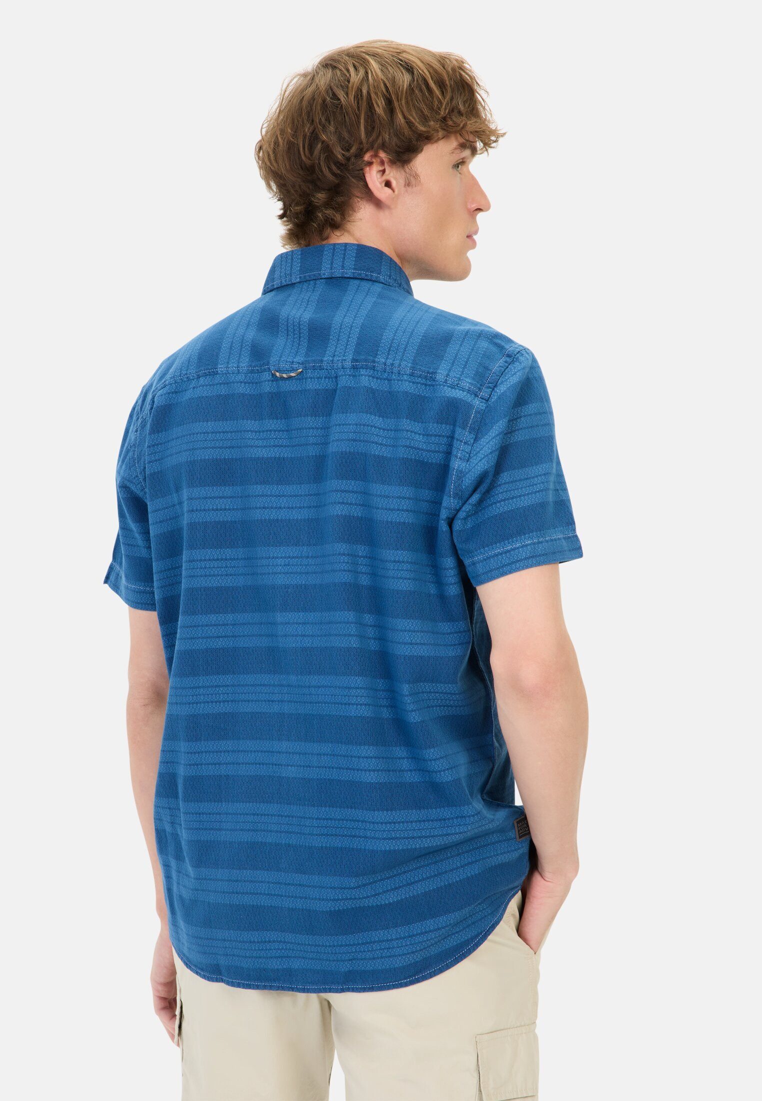 camel active Kurzarmhemd aus Baumwolle Kurzarm Kentkragen Kentkragen günstig online kaufen