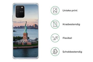 MuchoWow Handyhülle New York - Freiheitsstatue - Skyline, Phone Case, Handyhülle Samsung Galaxy S10 Lite, Silikon, Schutzhülle