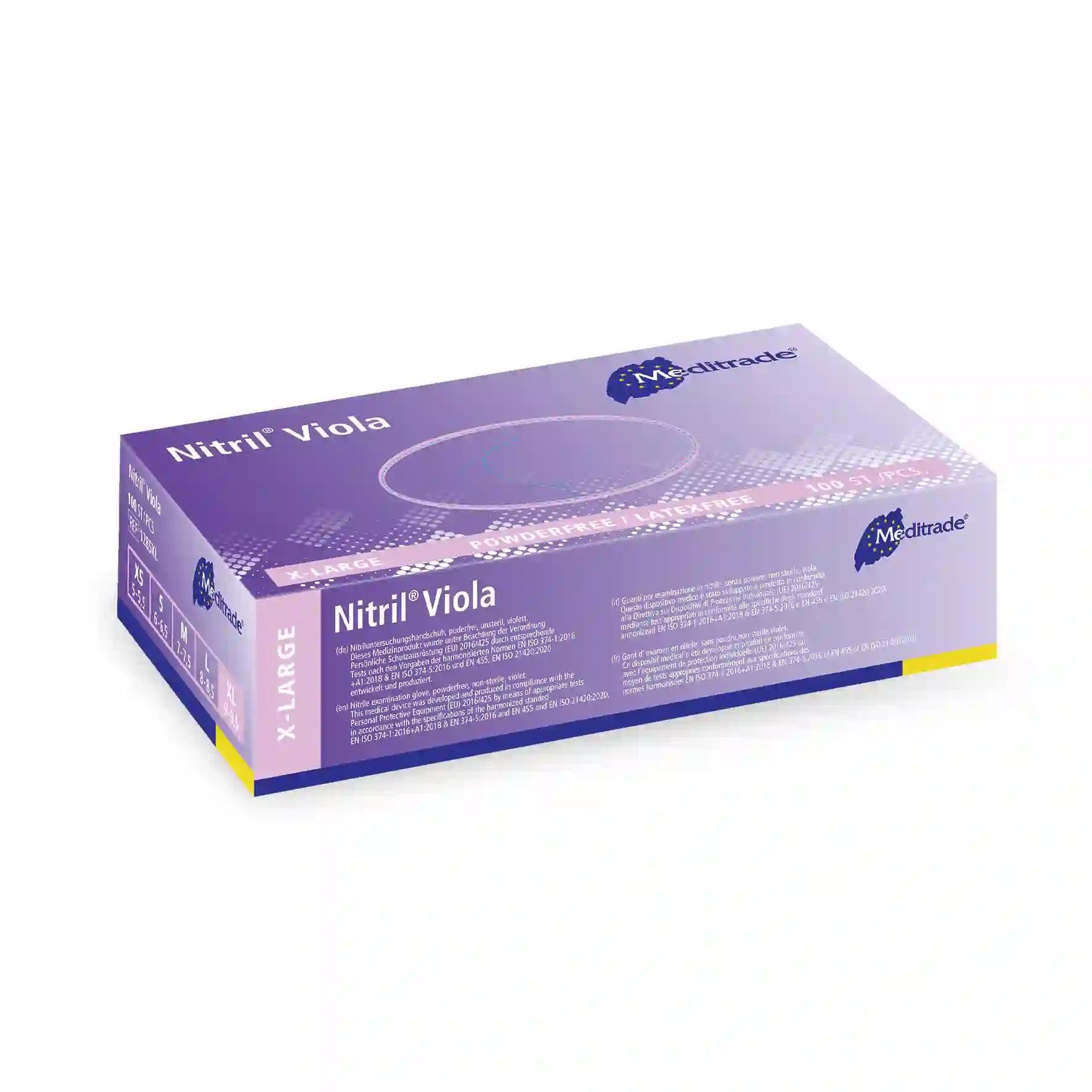 MediTrade Einweghandschuhe Meditrade® unisex Einmalhandschuhe Nitril® Viola