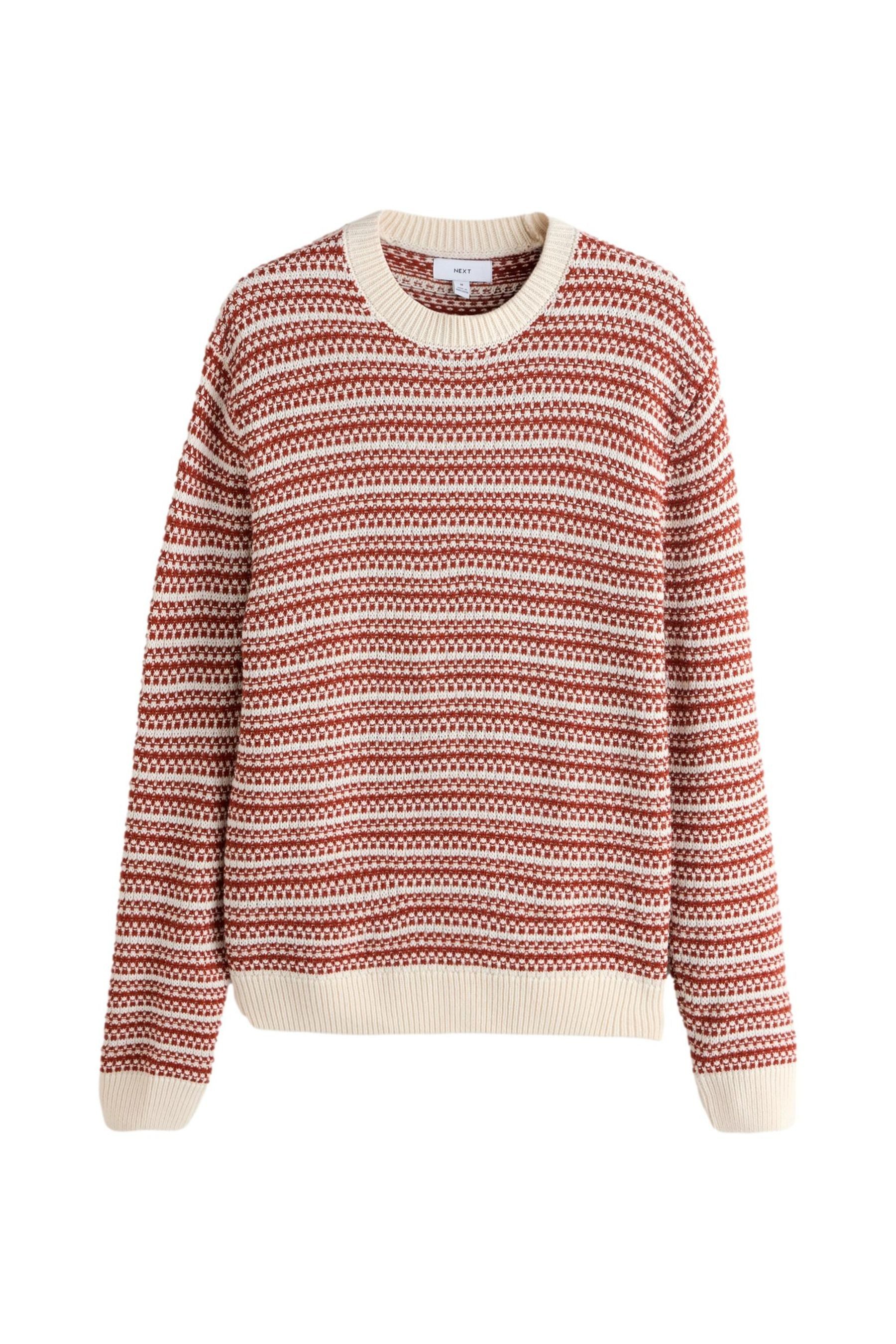 Next Rundhalspullover Regular Fit Gestreifter Rundhalspullover mit Wolle (1-tlg)