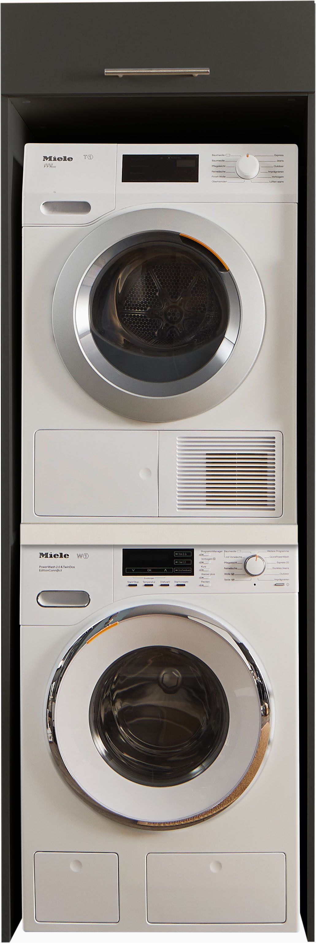 Laundreezy Waschmaschinenumbauschrank LAUNDREEZY LDL Topseller, Breite 67,5 cm, höhenverstellbare Füße, Soft-Close