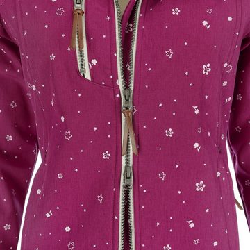 Dry Fashion Softshelljacke Damen Outdoor Jacke Niebüll mit verstellbarer und abnehmbarer Kapuze