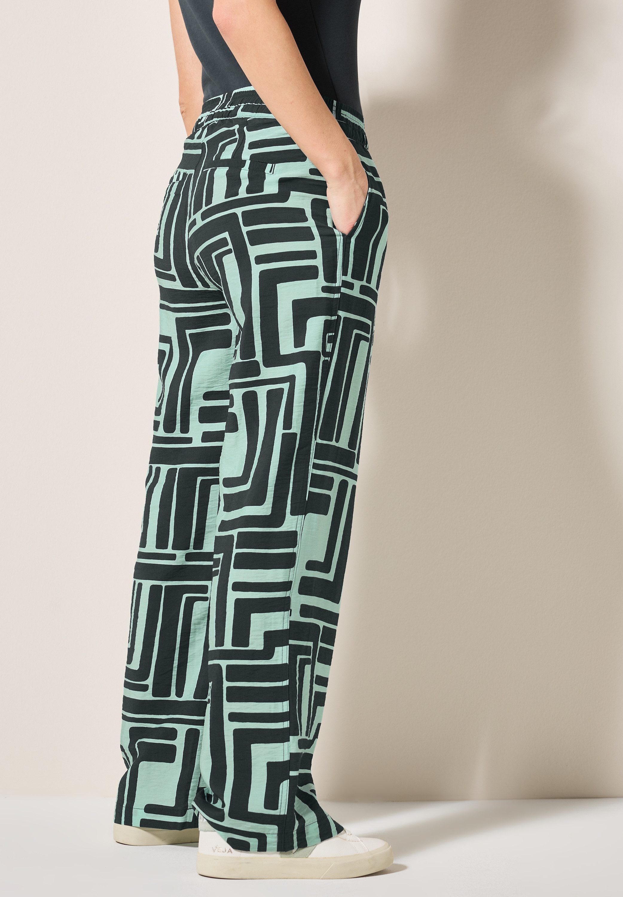 CECIL Stoffhose High Waist