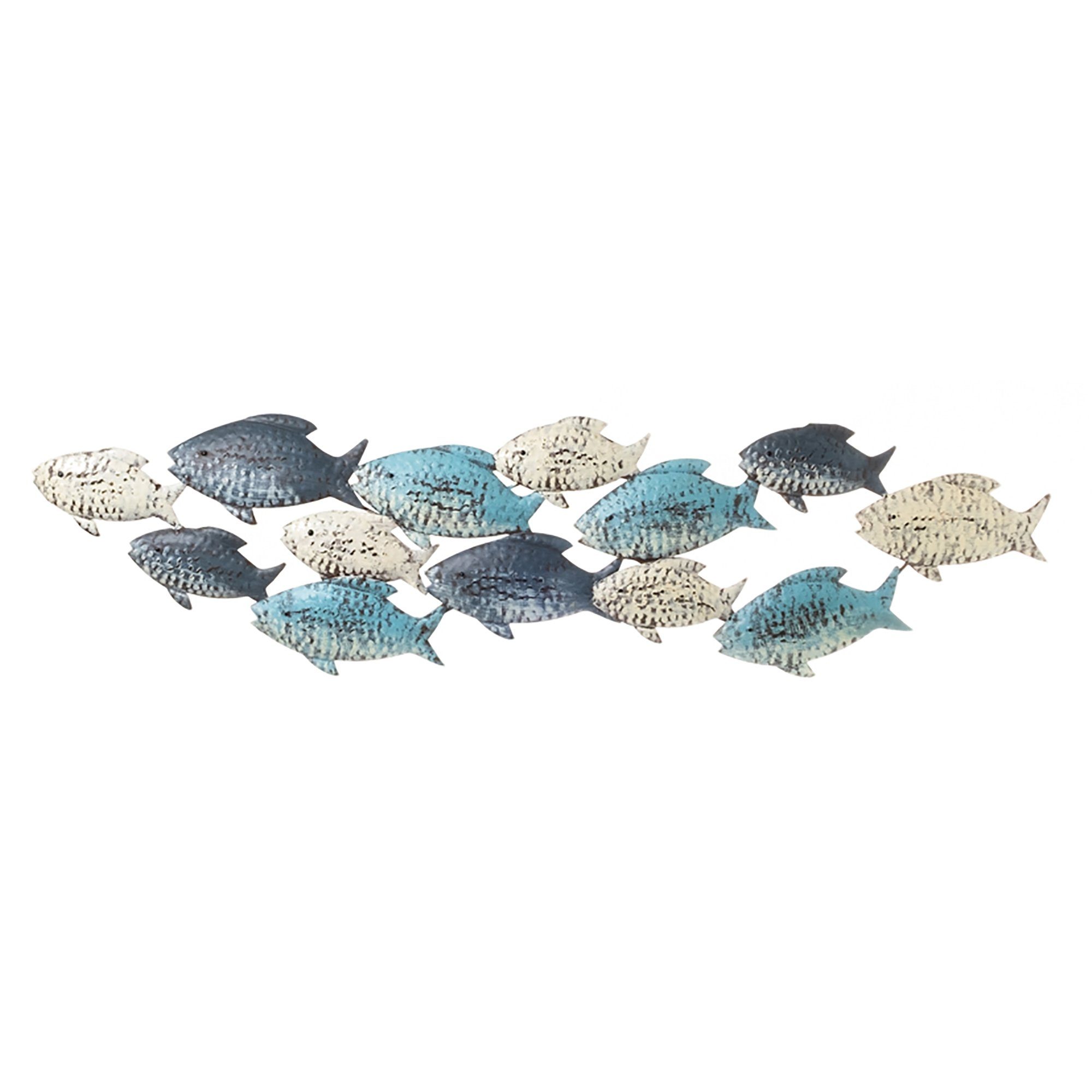 Annastore Wanddekoobjekt Wanddeko Fische oder Segelschiffen aus Metall - Wandskulptur