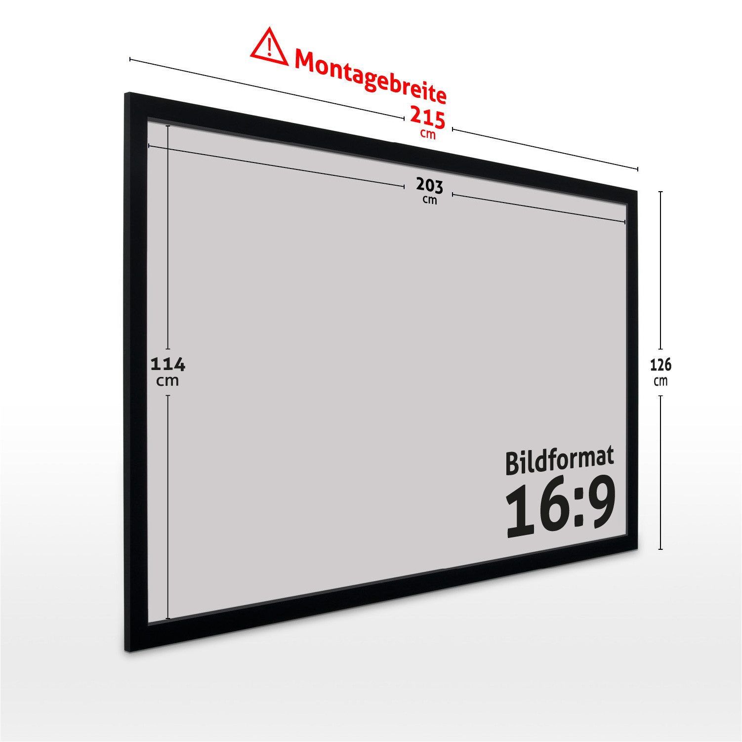 ESMART ESMART Germany Rahmen Leinwand Rahmenleinwand (Professional MIRALE)