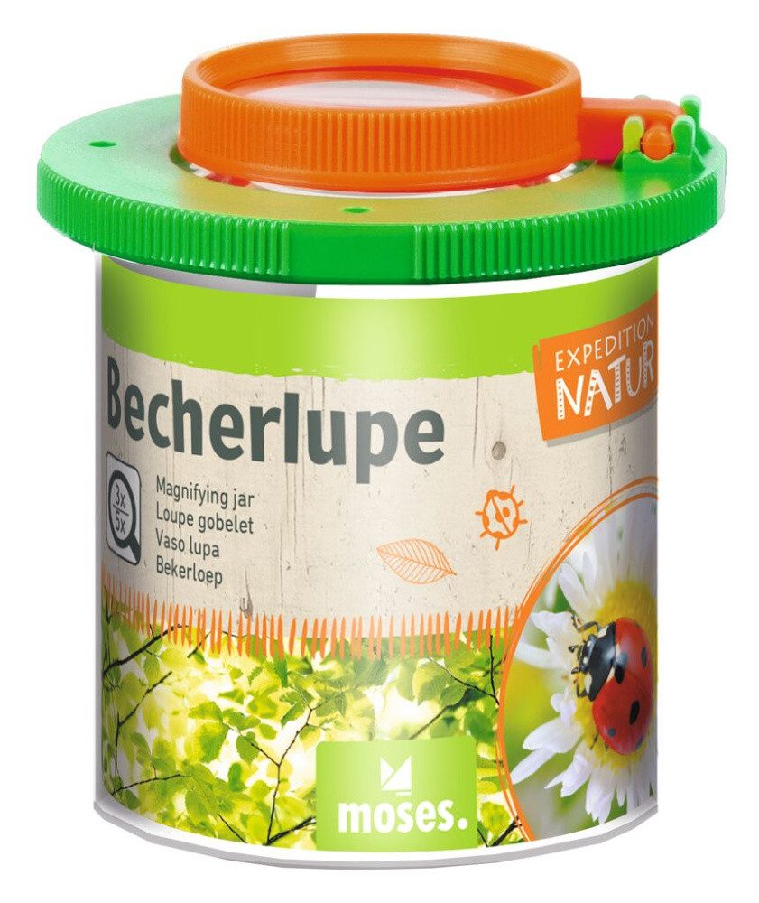 Moses. Verlag Becherlupe Lupendose mit Lupendeckel für 3-Fach & 5-Fach Vergrößerung