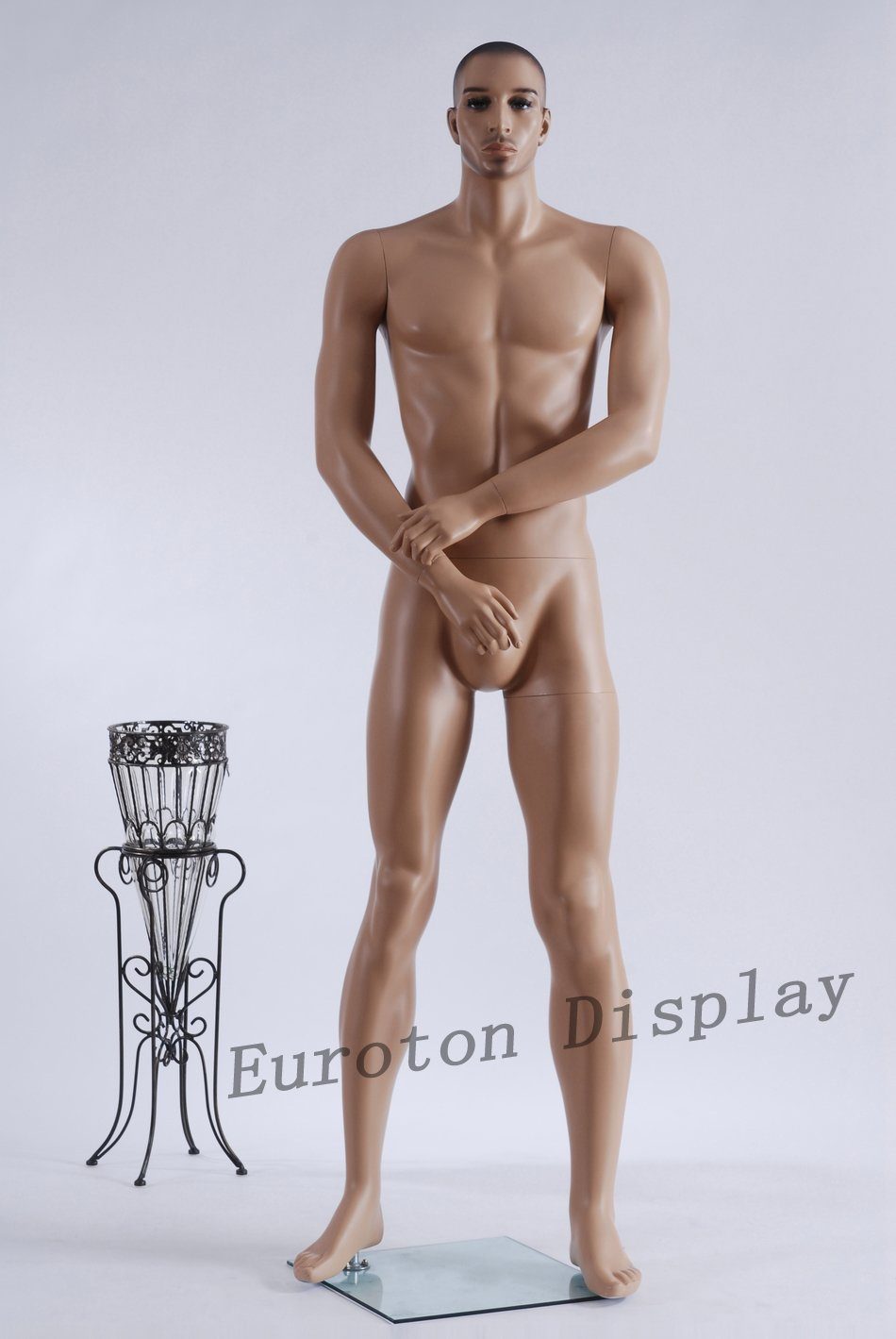 Schneiderpuppe Schaufensterpuppe Mann Beige sitzend stehend neu