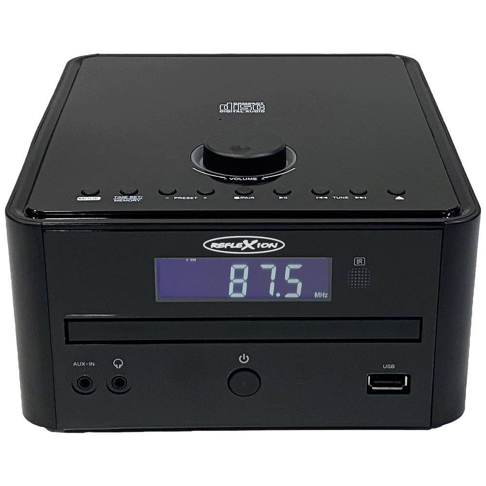 Reflexion Stereo Micro HiFi System Kompaktanlage mit UKW-Radio, CD Stereoanlage (Inkl. Fernbedienung, Inkl. Lautsprecherbox)