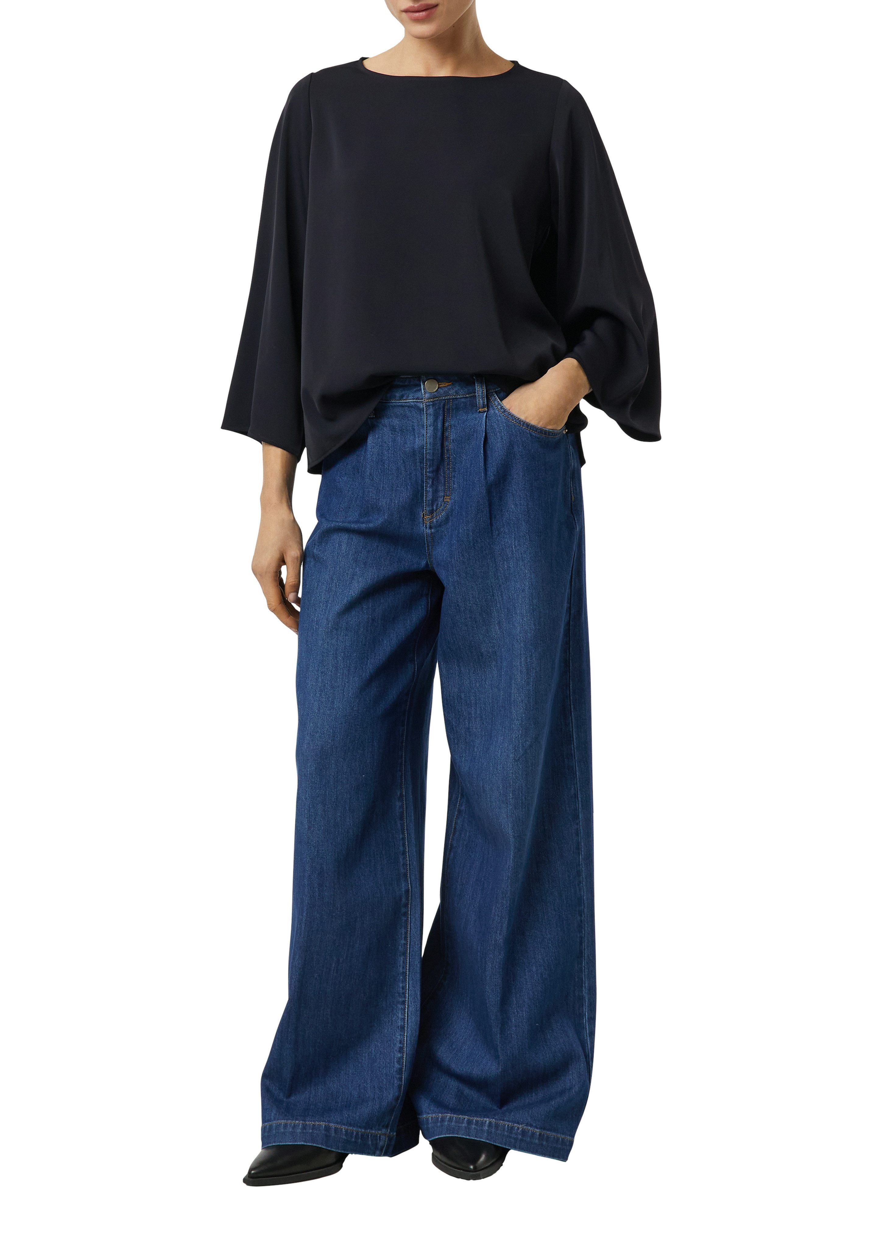 comma Shirtbluse Sommerbluse 3/4-Arm mit weiten Ärmeln