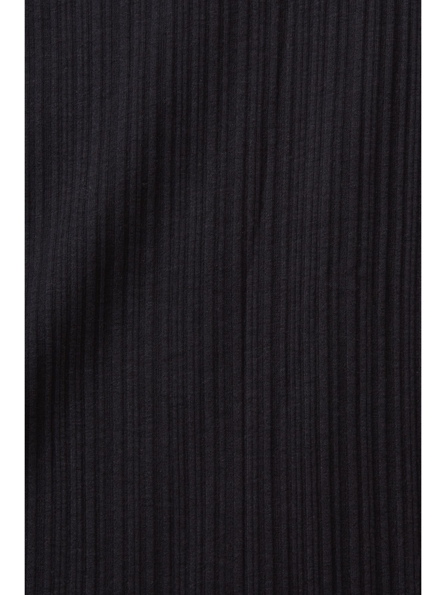 BLACK (1-tlg) Langarmshirt Esprit Ripp-Longsleeve