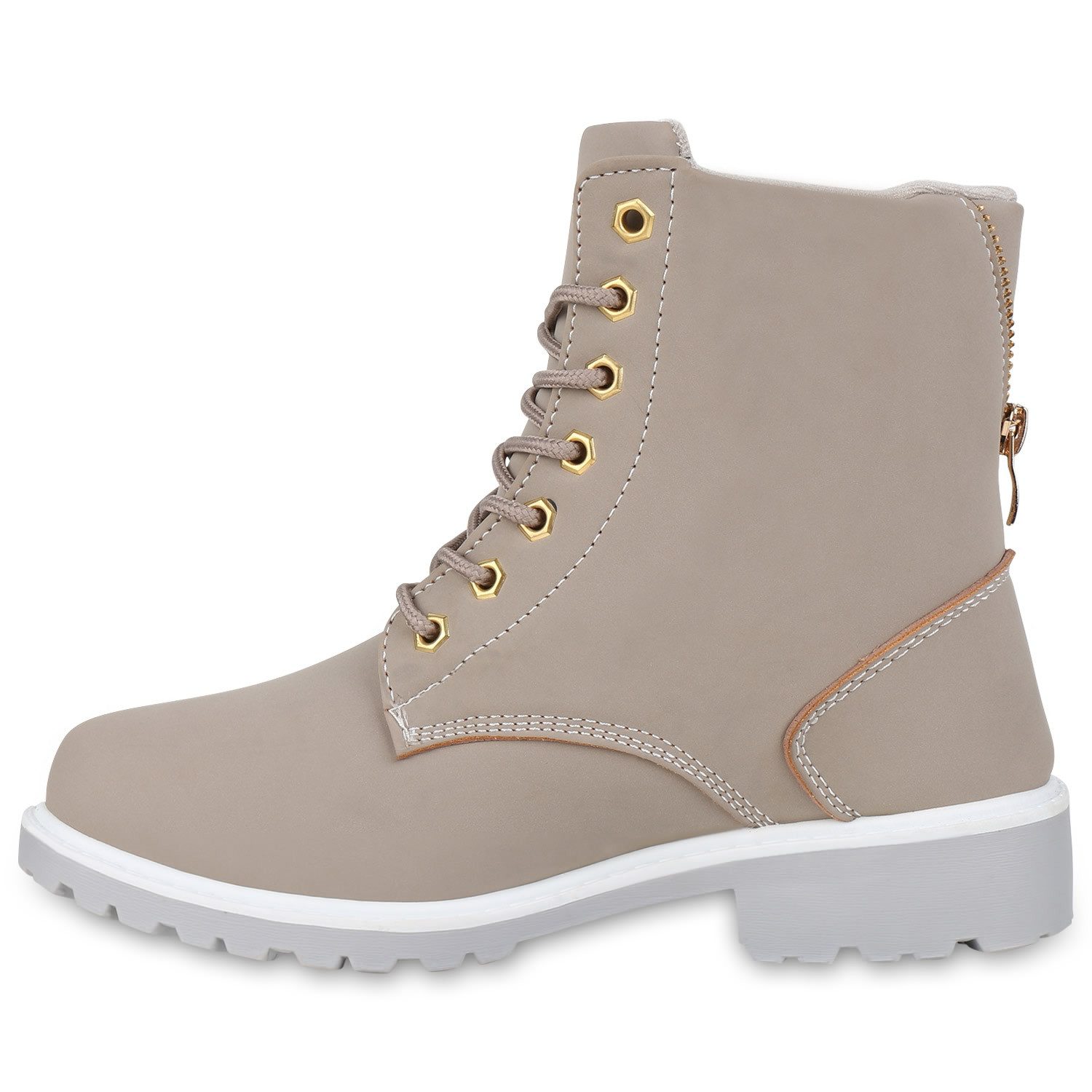 812554 KY 88090-1(BB-1658) Damen Stiefeletten-ebay Winterstiefelette Worker günstig online kaufen