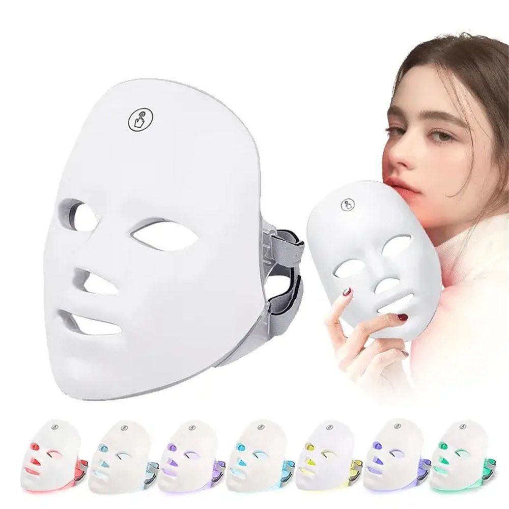 Dermaroller –lindert Geschenk TUABUR Akne für Frauen LED-Gesichtsmaske:Perfektes & Falten