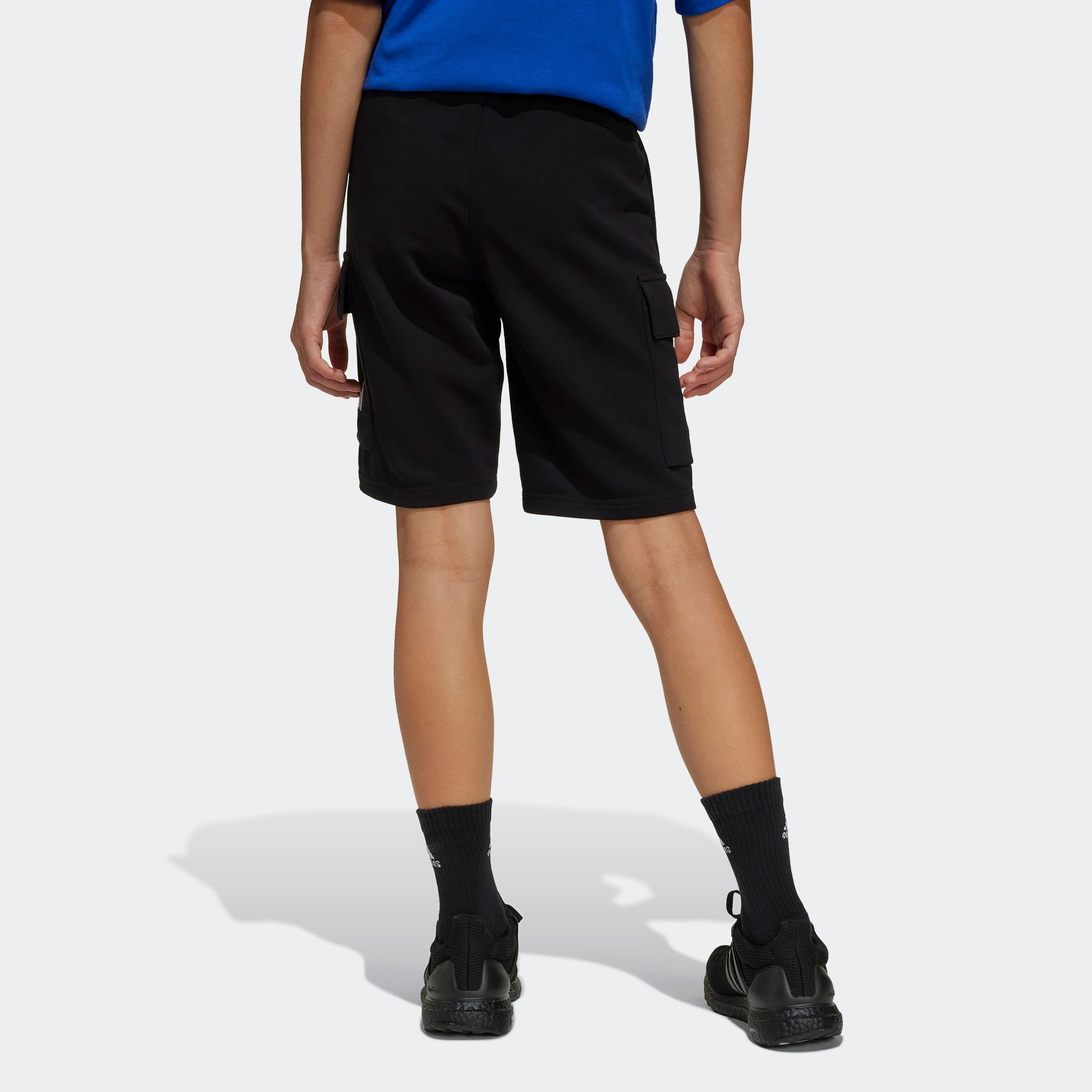 adidas Sportswear Shorts J SL FT C SH für Kinder, mit Gummizug, aus Baumwolle, normal-weite Passform