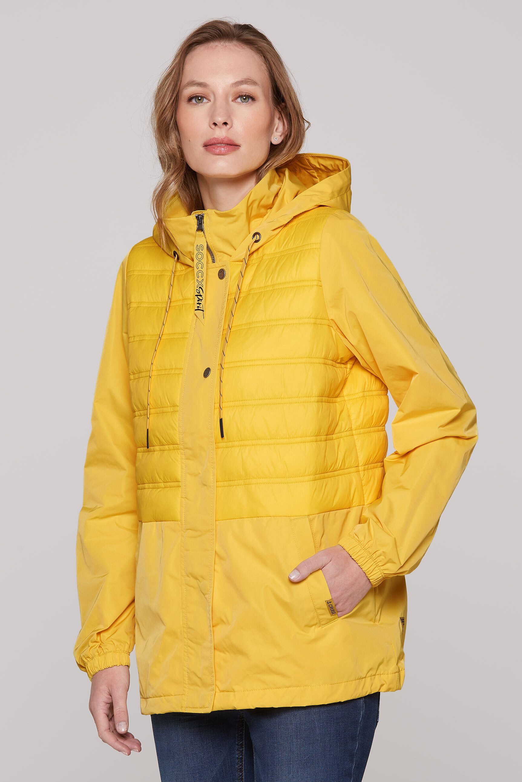 SOCCX Windbreaker mit Elastikbündchen