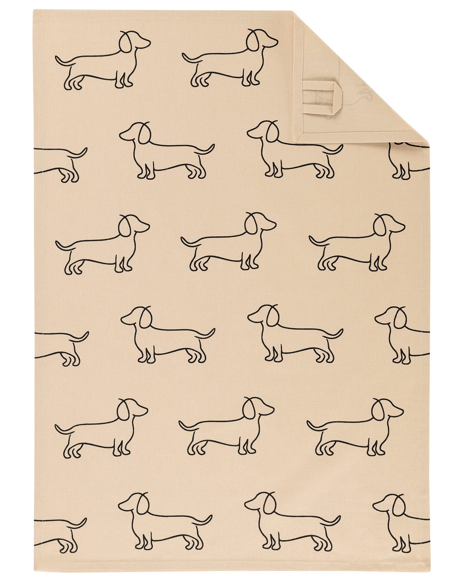Cawö Home Geschirrtuch Cuisine WE LOVE DOGS 6246, (1-tlg)