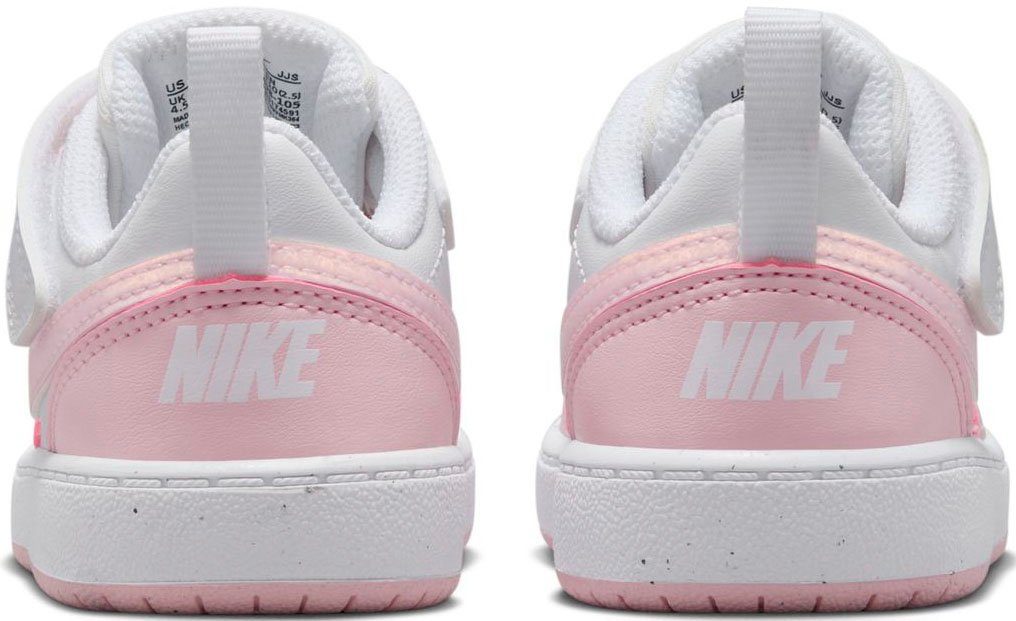 Low (TD) Sportswear white/pink Nike Borough Sneaker Court Recraft