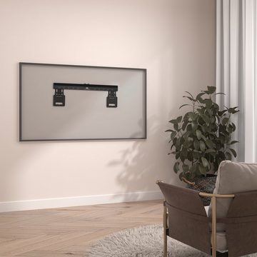 Maclean MC-481 TV-Wandhalterung, (bis 80,00 Zoll, Ultraflache Wandhalterung für einen 37-80'' TV)