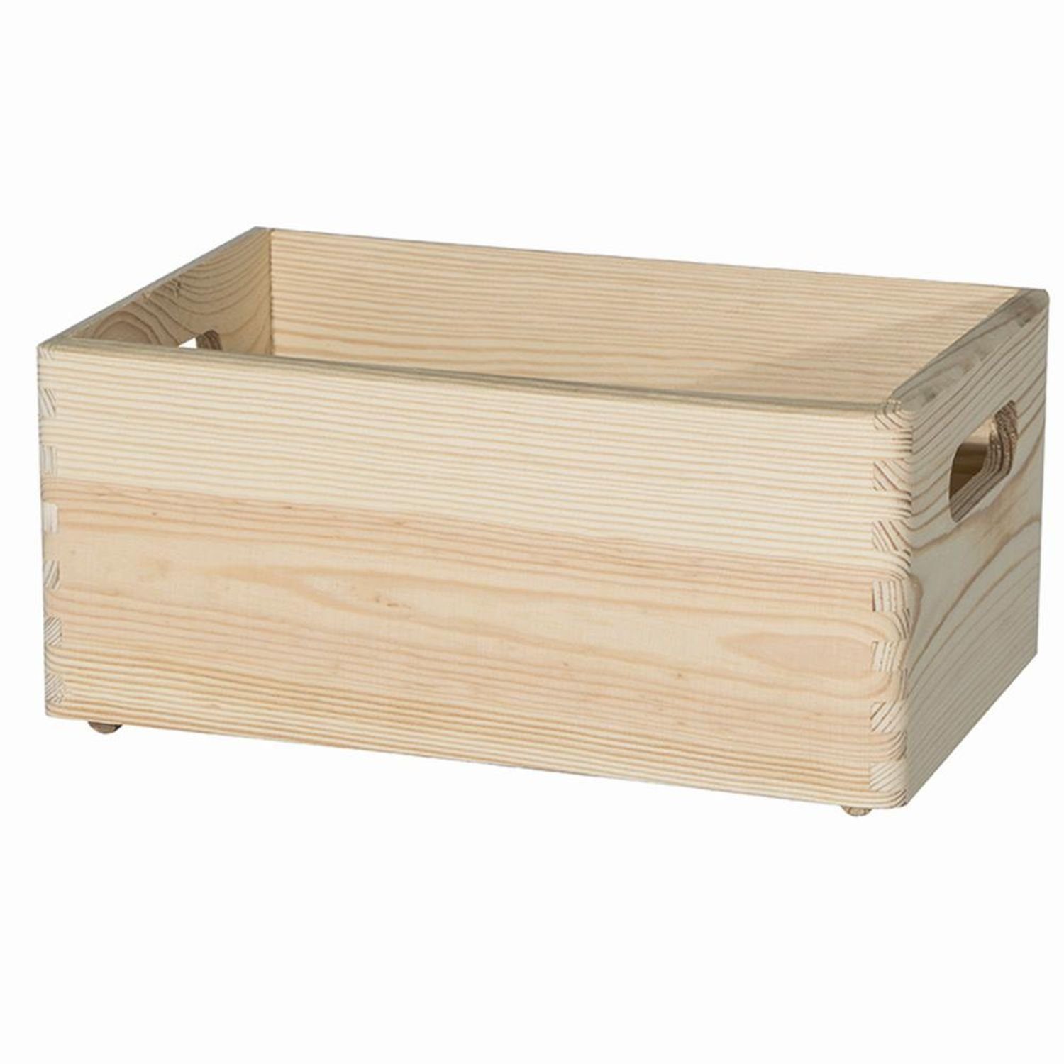 REWWER-TEC Aufbewahrungsbox Allzweckkiste Kie./Fich. 30x20x14cm natur günstig online kaufen