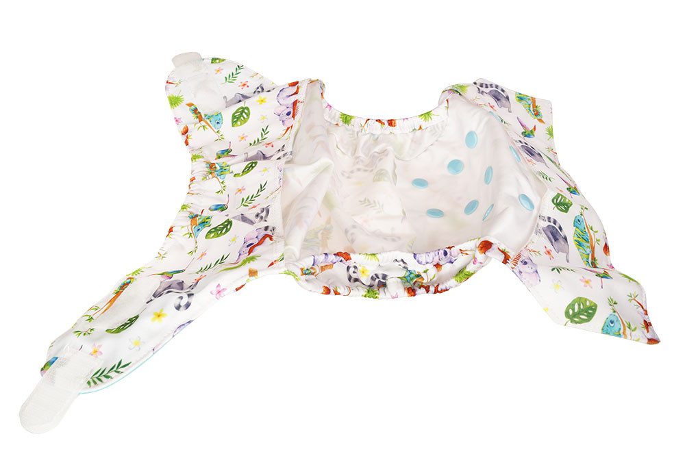 Blümchen Stoffwindeln Blümchen Überhose One Size Klett 3,5 bis 15 kg PUL wasserdicht