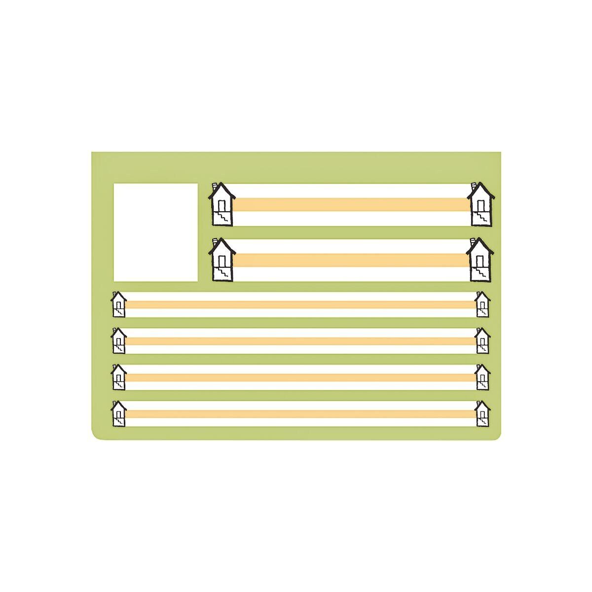 OXFORD Schulheft, Schreiblernheft, A4 quer, liniert (Lineatur SL), gelocht, 16 Blatt
