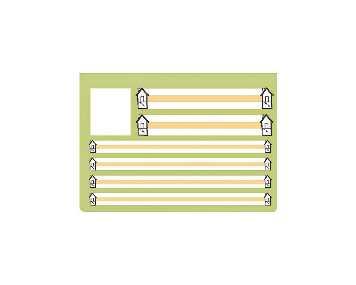 Thumbnail - OXFORD Schulheft, Schreiblernheft, A4 quer, liniert (Lineatur SL), gelocht, 16 Blatt