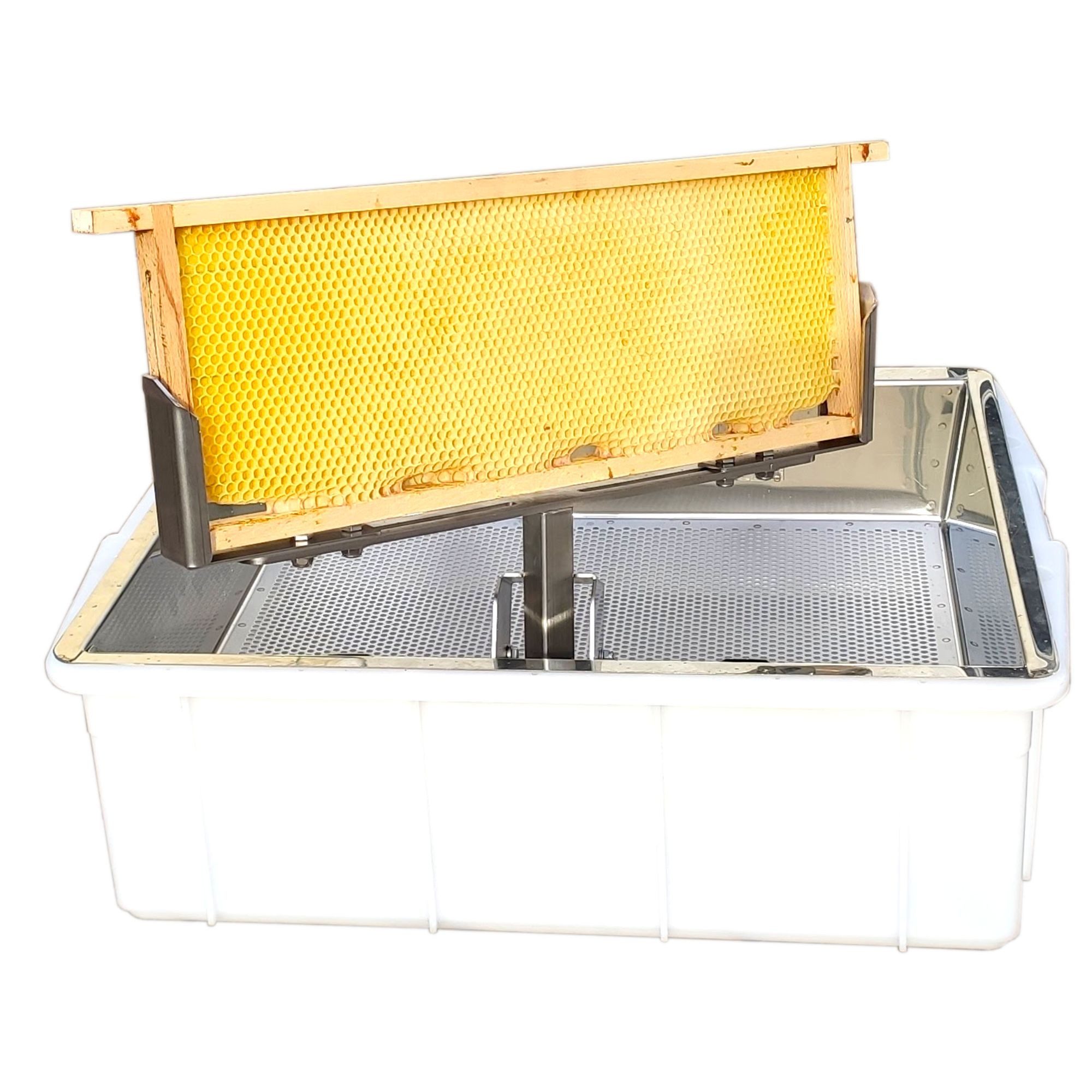 Bientec Bienenbeute Rähmchen WENDESTATION zum Wachs entdeckeln, 30 mm, zur Selbstmontage in eine Entdecklungswanne 30mm