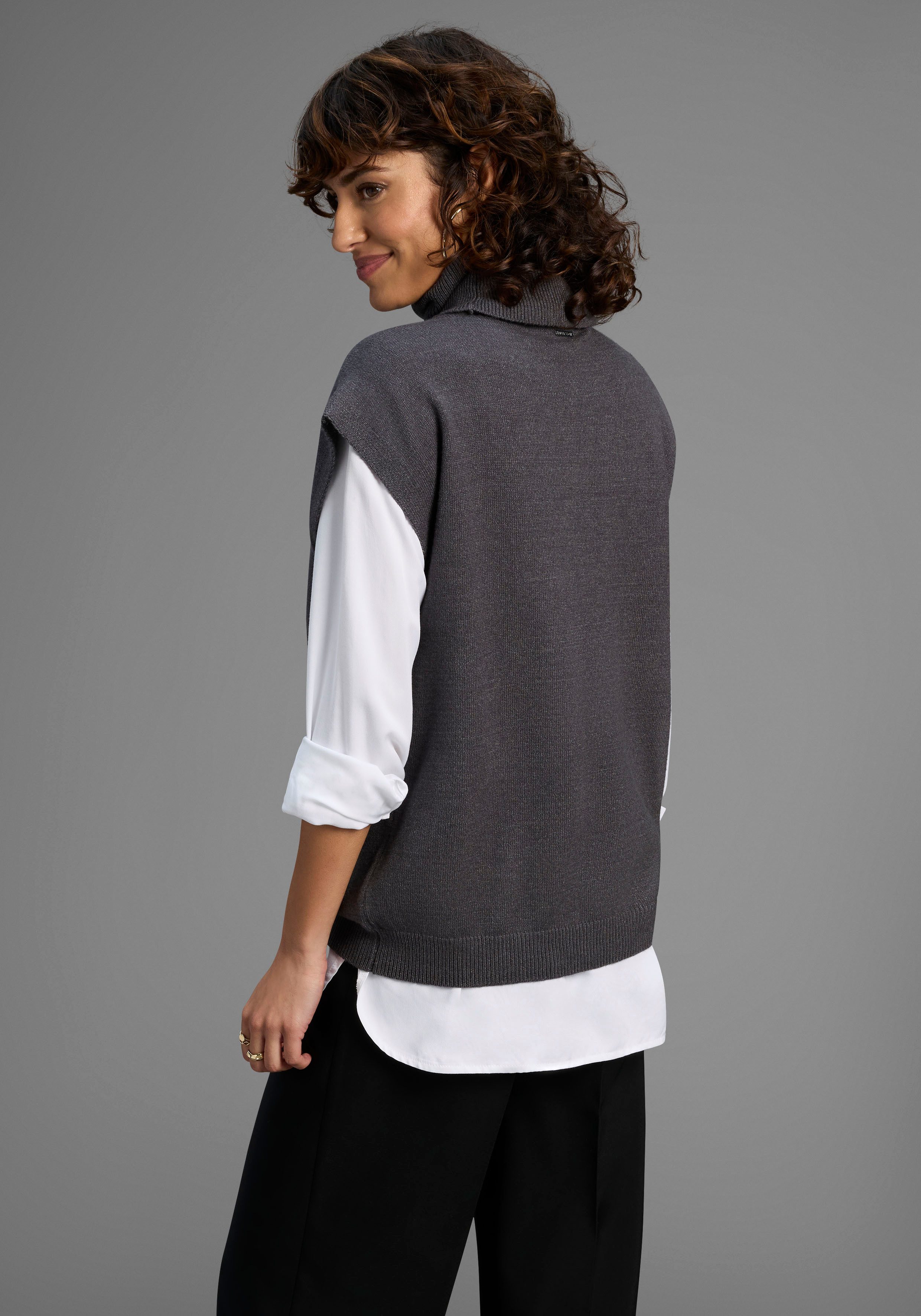 Laura Scott Pullunder softer Übergangsstrick mit Rollkragen - NEUE KOLLEKTI günstig online kaufen