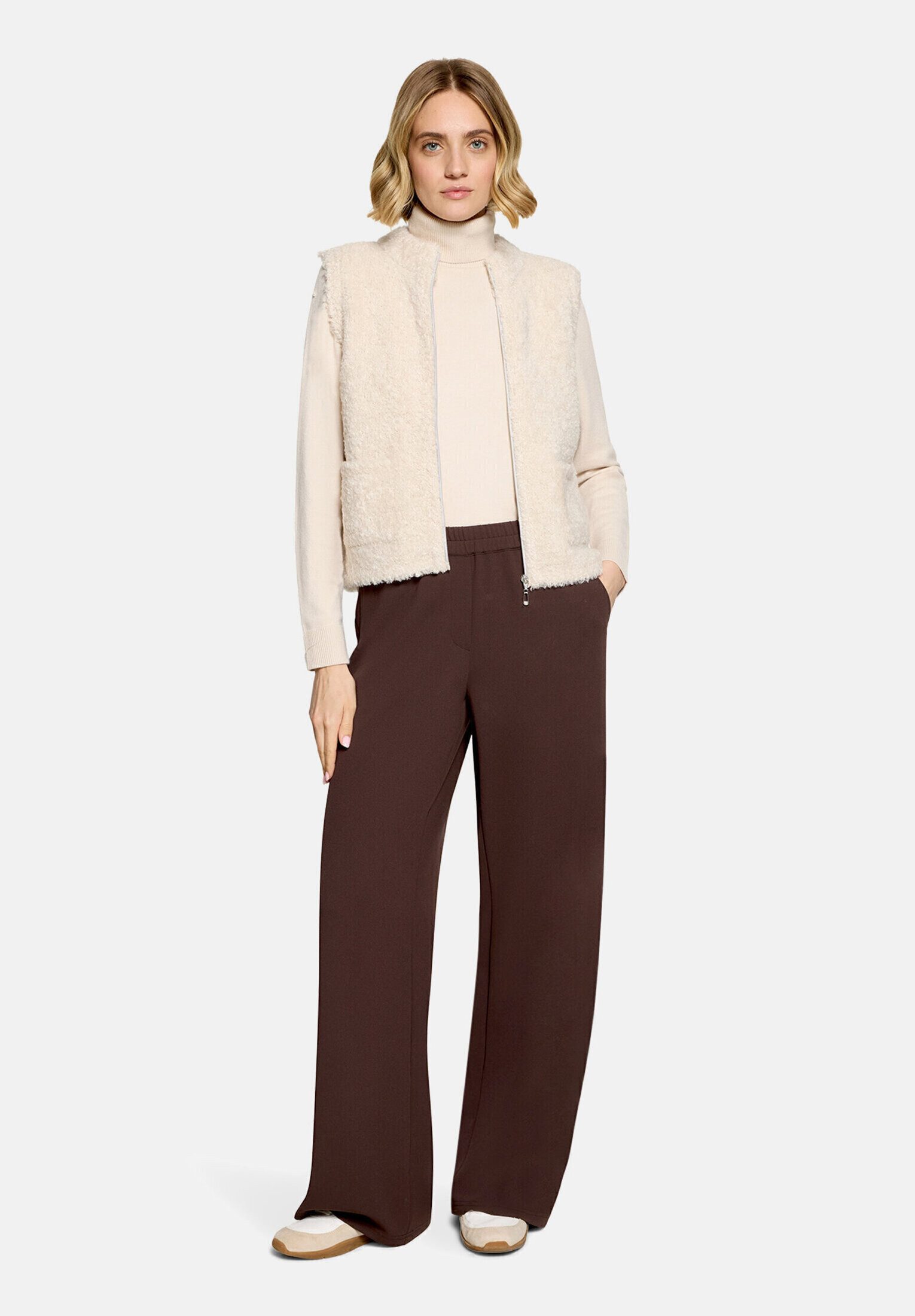 Betty Barclay Strickjacke Damen mit Stehkragen (1-tlg)