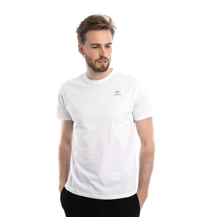 ROADSIGN australia T-Shirt Basic (Doppelpack 2-tlg. 2er-Pack) mit Rundhalsausschnitt 100 % Baumwolle (2-er Pack)
