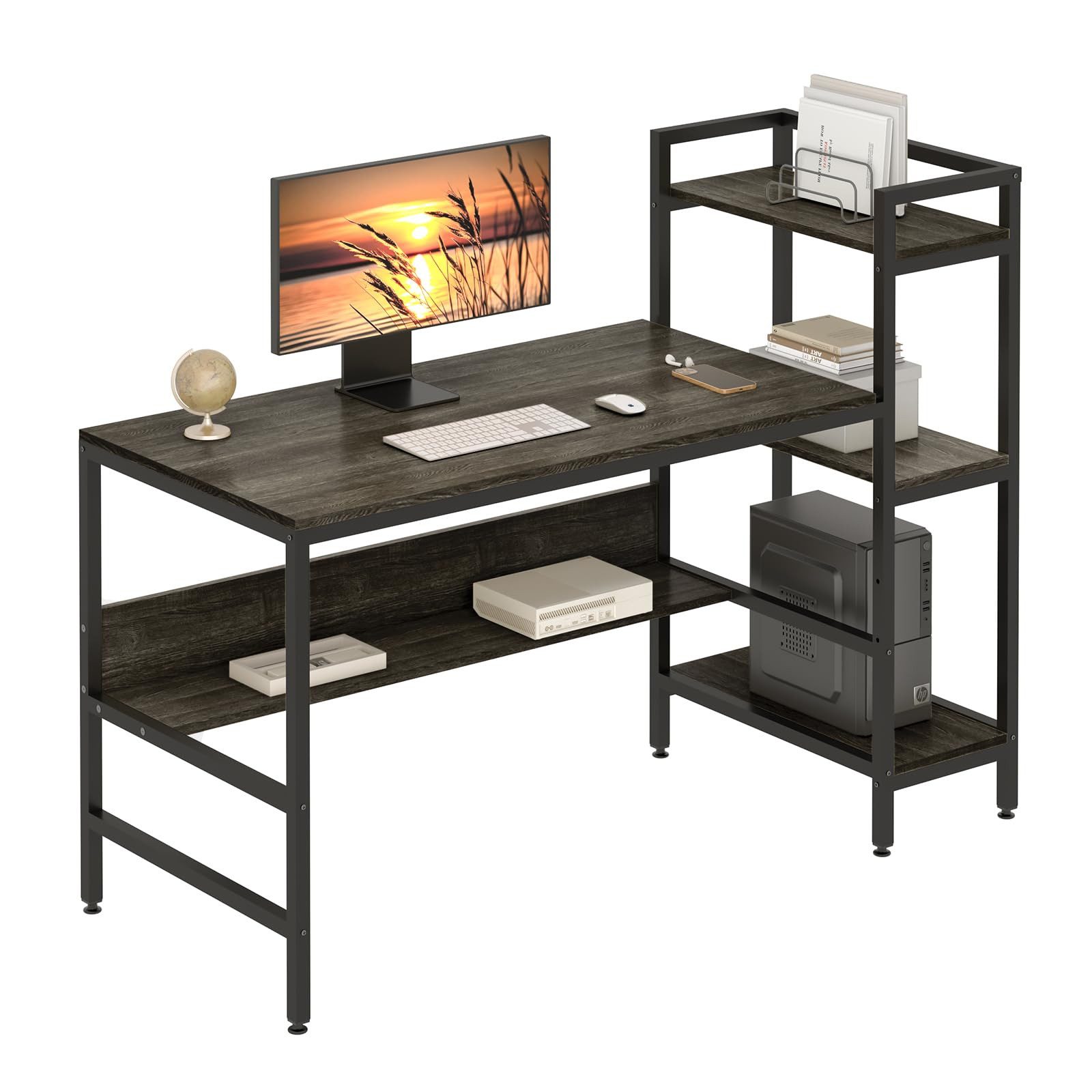 Dripex Schreibtisch mit Ablage Computertisch, PC-Tisch günstig online kaufen