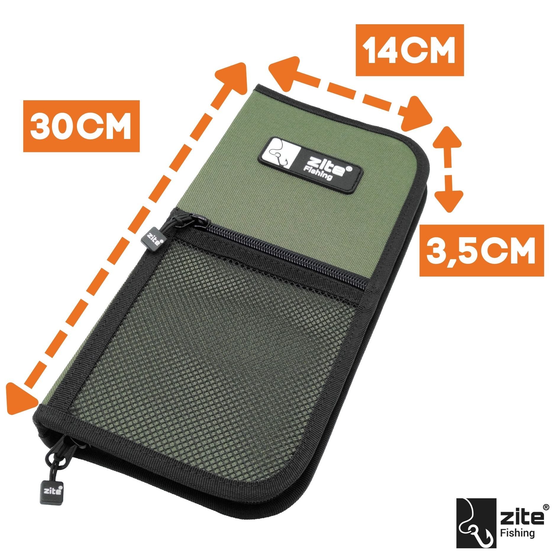 Zite Vorfachtasche 30 cm Rig Wallet & Case mit 20 Pins für effiziente Organisation