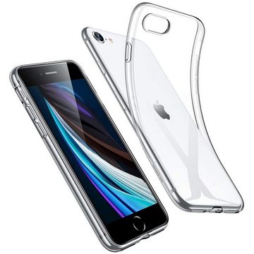CoolGadget Handyhülle Transparent Ultra Slim Case für Apple iPhone 7/8 SE 2020 2022 4,7 Zoll, Silikon Hülle Dünne Schutzhülle für iPhone SE 2, SE 3, iPhone 7 / 8