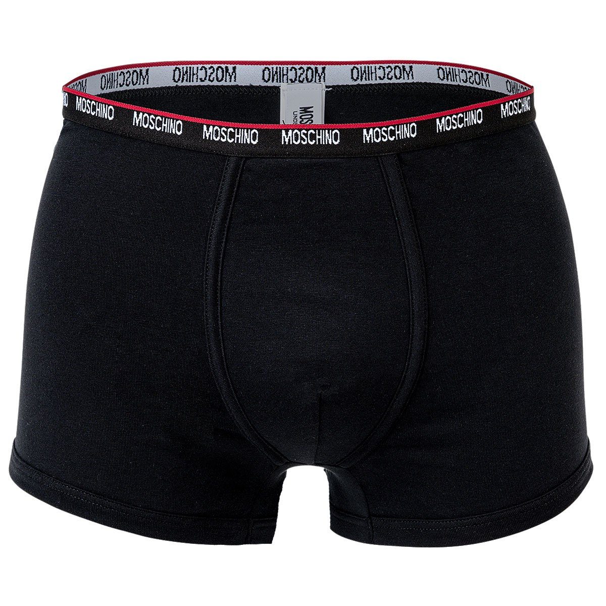 Schwarz Unterhose, Trunks, Cotton Boxer Herren Pack Moschino Shorts 2er -