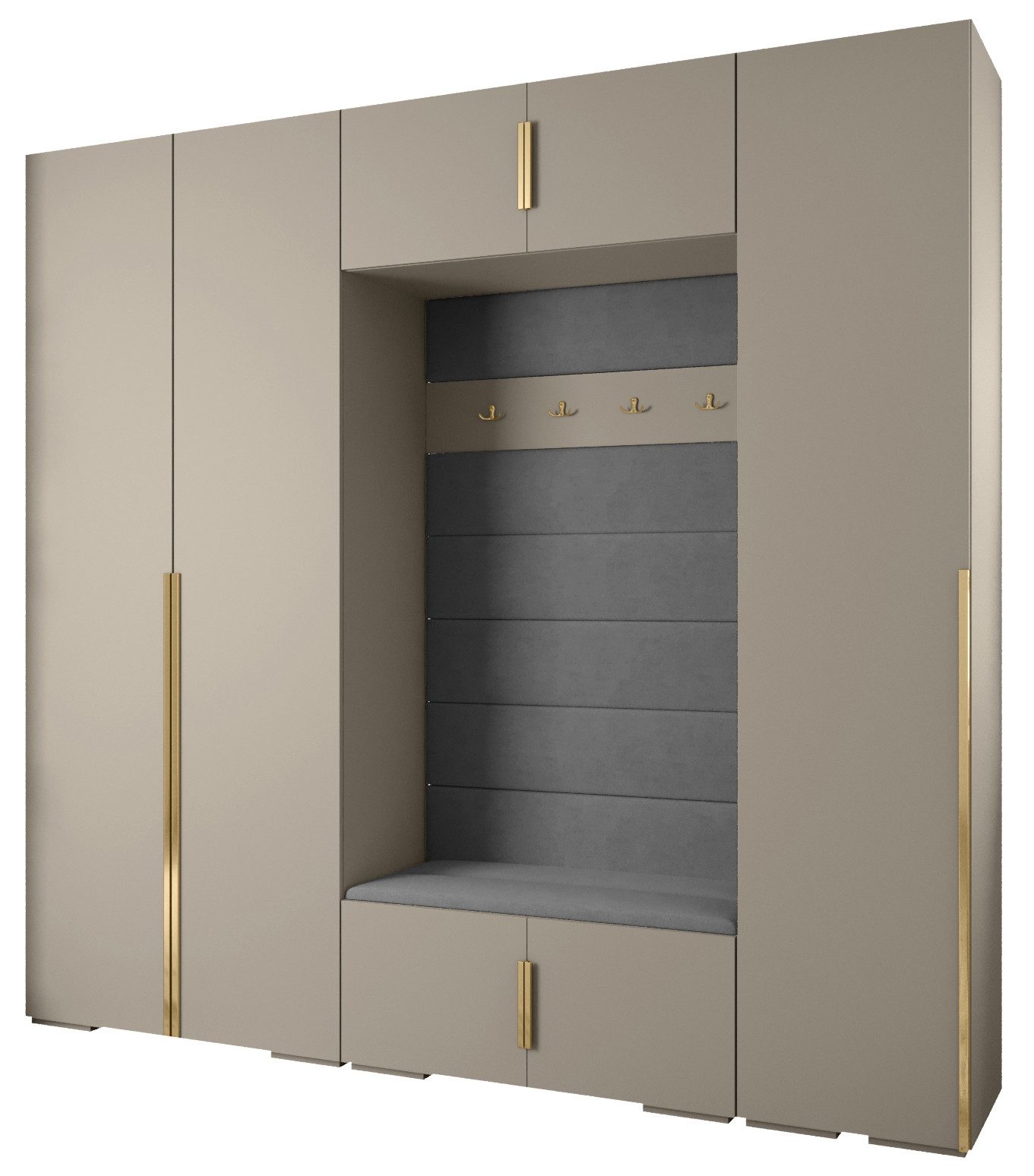 ABIKS MÖBEL Kompaktgarderobe INOVA 1 SATZ 8 Möbelset, Garderobe mit Kleider günstig online kaufen