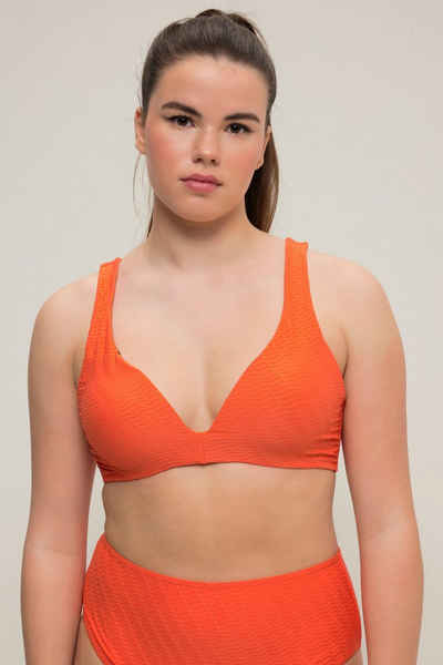 Studio Untold Soft-BH Bikini-Top Softcups Wellen-Struktur