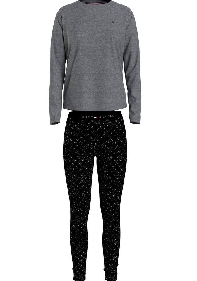 Tommy Hilfiger Underwear Schlafanzug LONG SLEEVE TEE & LEGGING SET (2 tlg)  mit schmalem Bein