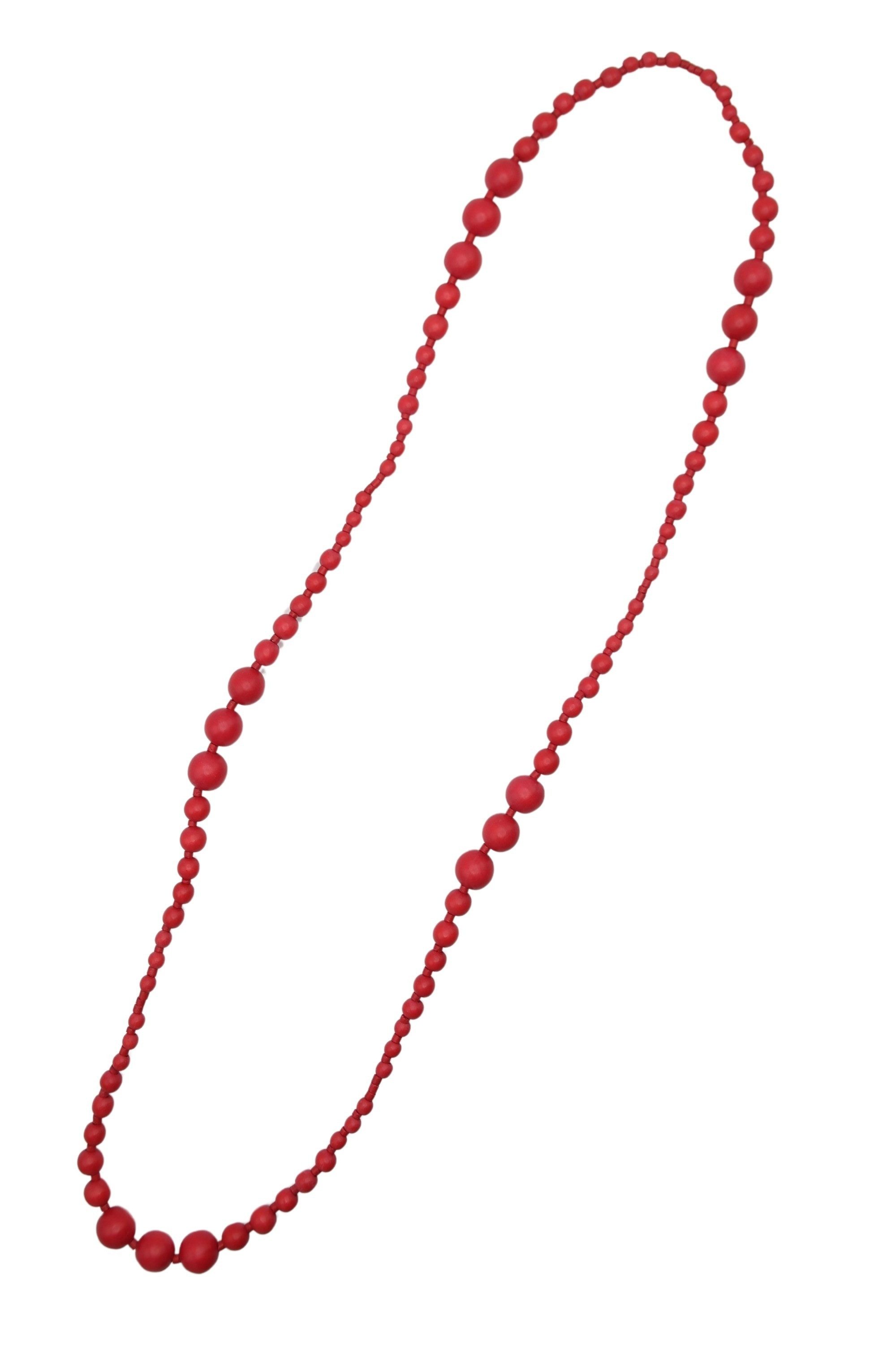 COLLEZIONE ALESSANDRO Lange Kette Ajala, aus Holzperlen in verschiedenen Größen – Bild 2 von 3