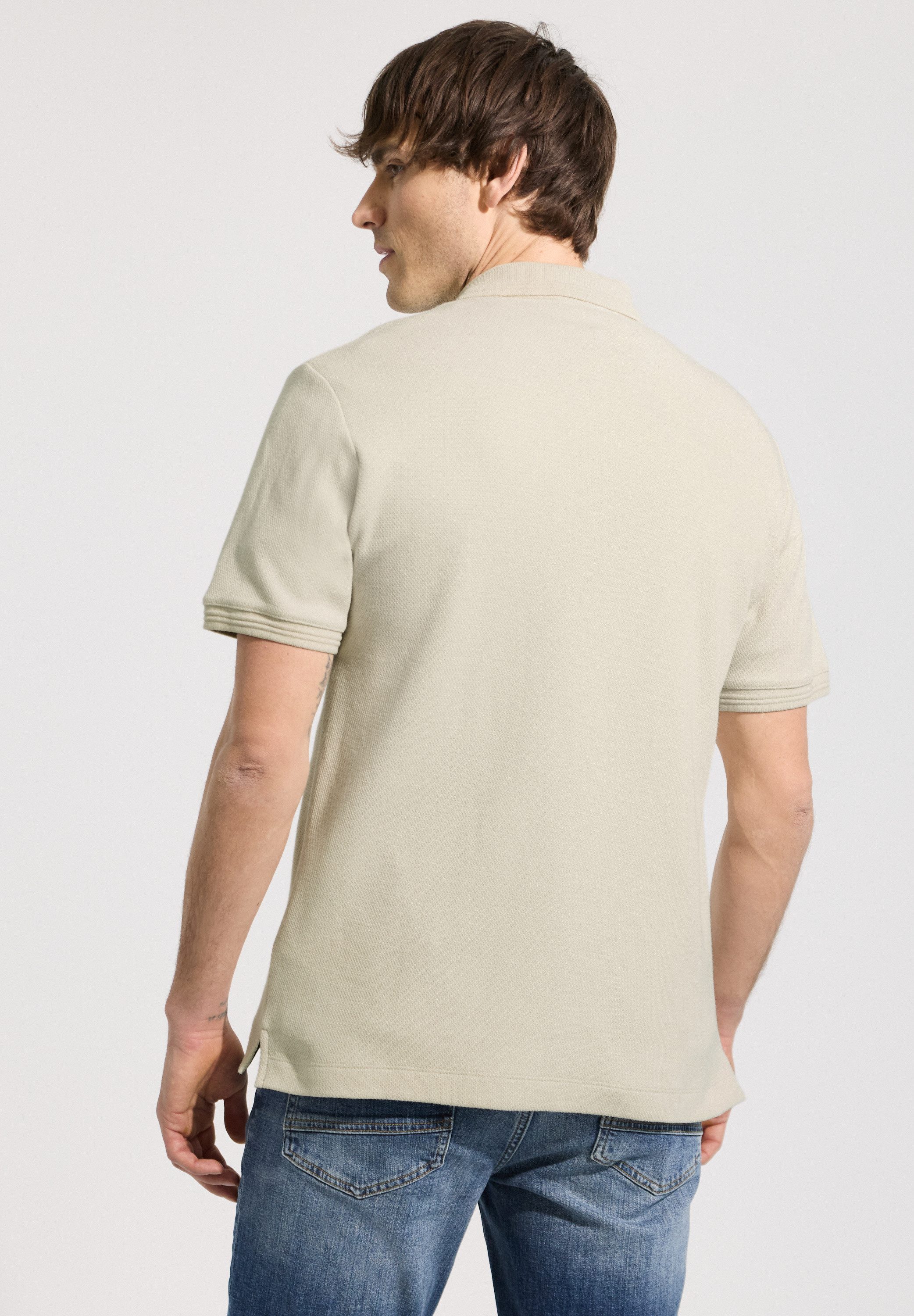 STREET ONE MEN Poloshirt im soften Baumwoll-Mix